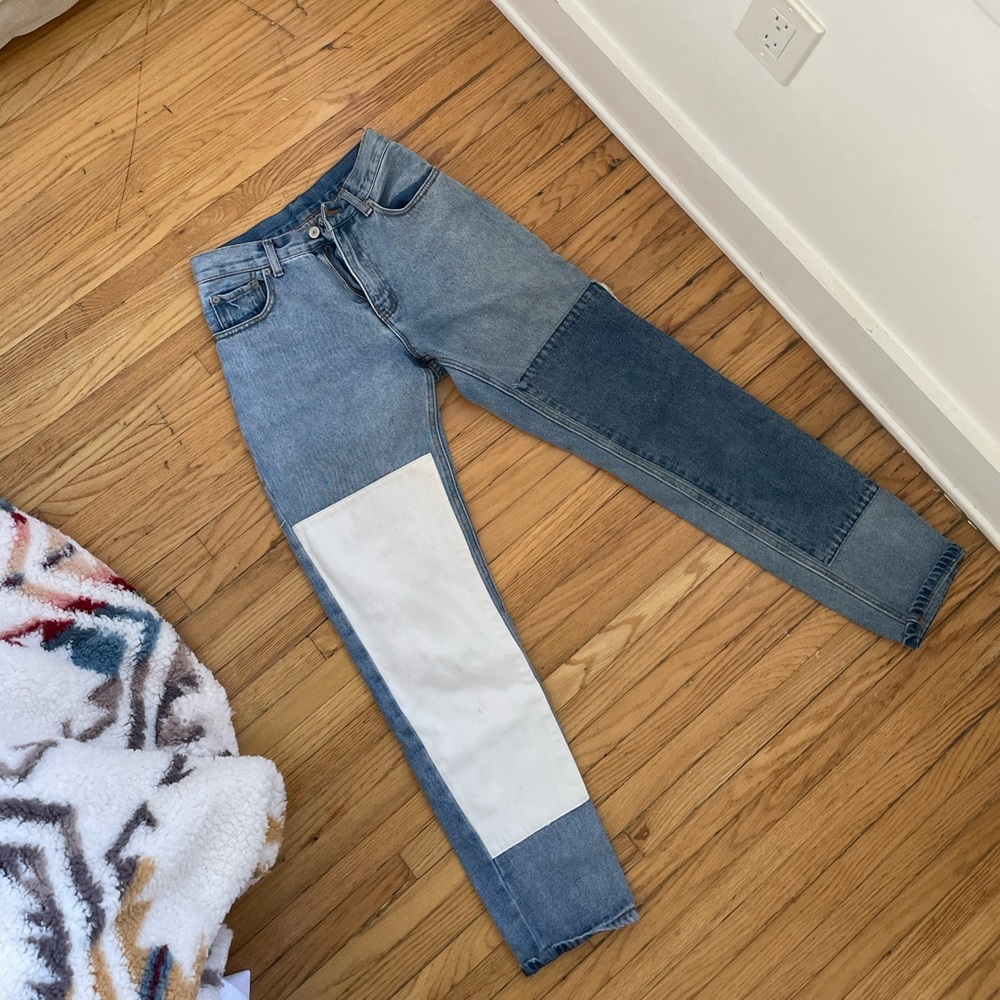 Brandy Melville Two-Tone Jeans